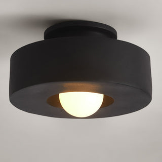 Modern Flush Mount Light - Round Kitchen Ceiling Fixture | Eco Friendly Lighting