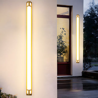 Waterproof IP65 outdoor wall sconce illuminated — long LED