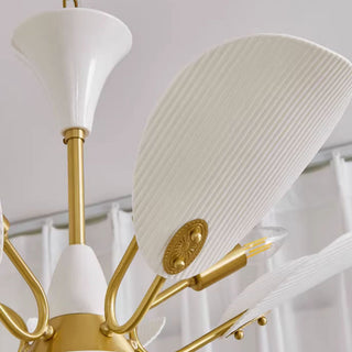 Copper ceramic pendant lamp detail — vintage ceiling light