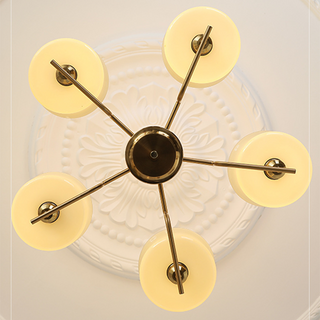 Brass chrome gold chandelier glass elegant dining ceiling