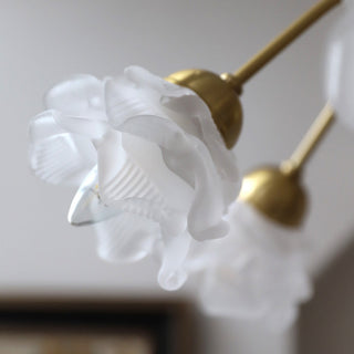 Vintage copper French chandelier retro white ceiling fixture