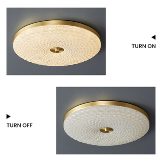 Modern Ceiling Light – Creative LED Copper Lamp With Crystal Accent