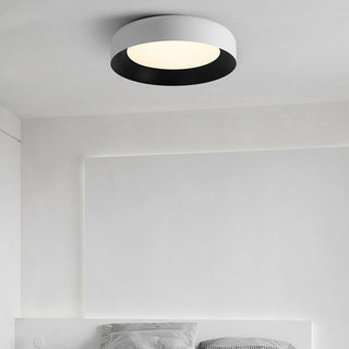 Black metal ceiling lamp for living room, modern flush mount