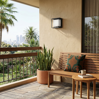 Solar Wall Light – Modern Outdoor Lighting With Acrylic Wall Lamp & Warm LED Light