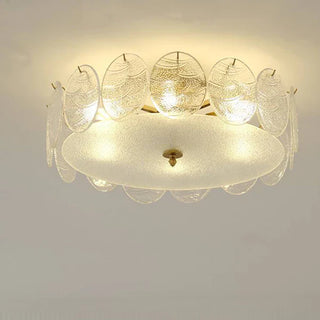 Modern gold finish ceiling lamp glass – retro decorative