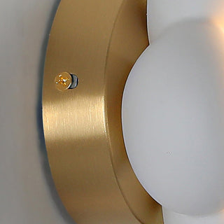 Pink ceramic floral wall sconce ambient glow — bedside light