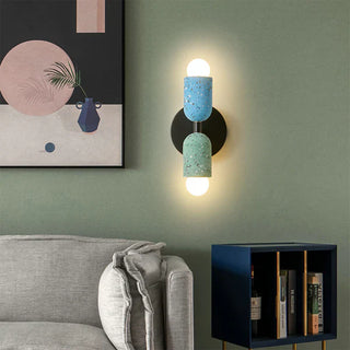 Creative double head iron wall light — home sconce fixture