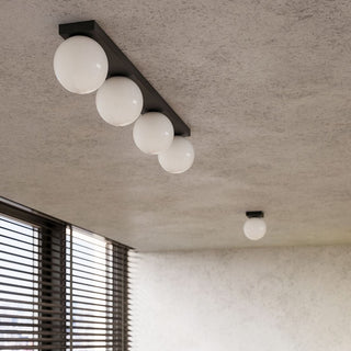 Clean Ceiling Light – Modern Three Point Lighting | Sleek Glass Stone Fixture