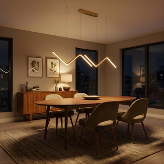 Dimmable Pendant Light – LED Aluminum Metal Ceiling Lamp | Adjustable Brightness