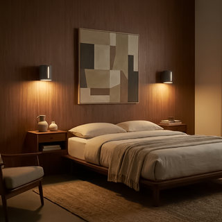 Applique murale moderne en aluminium – Lampe murale grise | Applique murale LED minimaliste pour chambre et couloir