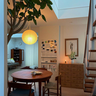 White paper lantern pendant for Nordic Scandinavian living
