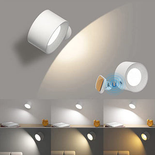 360° wall light side view — LED rotation modern adjustable lamp