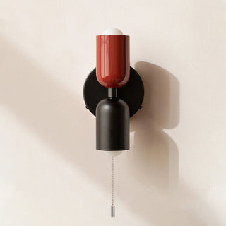Adjustable two light modern double head wall lamp close-up