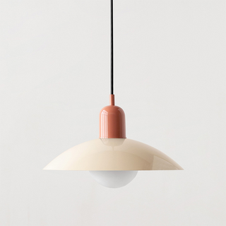 Macaron-inspired pendant in vibrant colors with iron frame