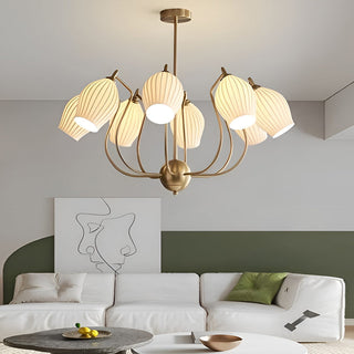 Contemporary flower shaped ceramic chandelier ceiling pendant