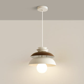 Flying saucer pendant side angle — Nordic modern ceiling lamp