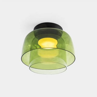 Creative glass ceiling light, modern designer living room