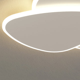 Modern geometric Nordic ceiling fixture, acrylic LED design