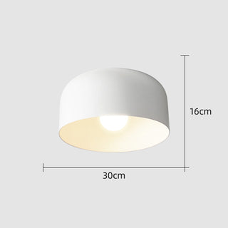 Iron round Nordic ceiling light, Scandinavian flush mount design