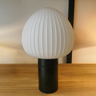 Luxury glass Nordic table lamp setting — minimalist wide