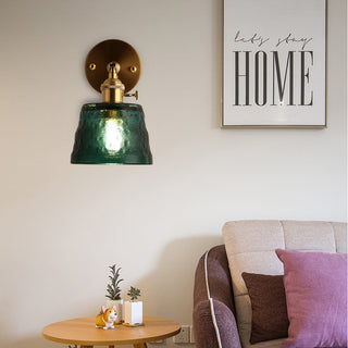 Adjustable glass vintage metal wall lamp warm — sconce