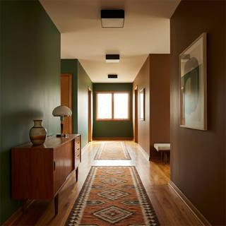 Black Ceiling Light – Minimalist Square Ceiling Lamp for Modern Living Room