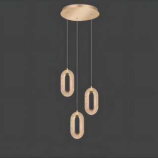 Nordic LED pendant close-up — zinc alloy modern hanging lamp