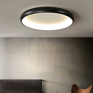 Modern round flush mount ceiling lamp – LED bedroom soft