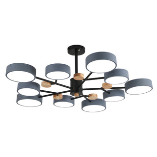 LED acrylic pendant chandelier wide — modern energy efficient ceiling