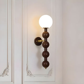 Bauhaus wall sconce multi ball in living room — dimmable lamp