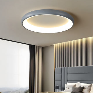 LED Bedroom Ceiling Light - Modern Round Flush Mount Fixture With Soft Glow