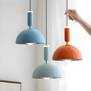 Multicolor glass pendant — Bauhaus dining room lamp