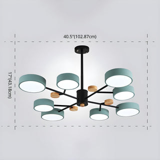 Modern acrylic LED pendant chandelier — energy efficient ceiling light