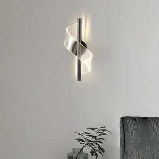 Modern acrylic shade wall lamp angle — indoor warm glow