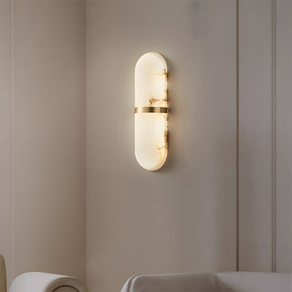Vintage marble wall lamp — decorative LED living room sconce