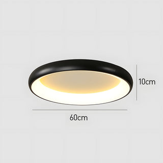 LED Bedroom Ceiling Light - Modern Round Flush Mount Fixture With Soft Glow