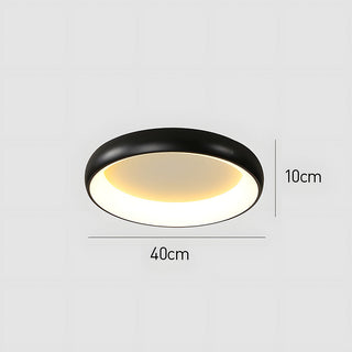 LED Bedroom Ceiling Light - Modern Round Flush Mount Fixture With Soft Glow