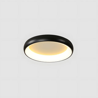 LED Bedroom Ceiling Light - Modern Round Flush Mount Fixture With Soft Glow