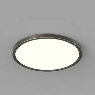 Copper LED Ceiling Lamp - Minimalist Circular Ceiling Light With Soft Warm Illumination