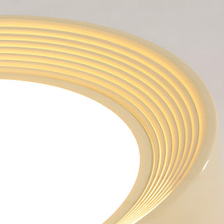 Kids yellow ceiling fixture round – creamy LED bedroom