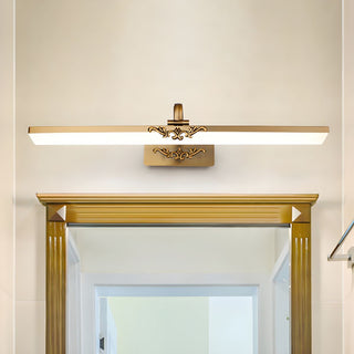 Classic bronze metal acrylic bathroom wall sconce — vintage