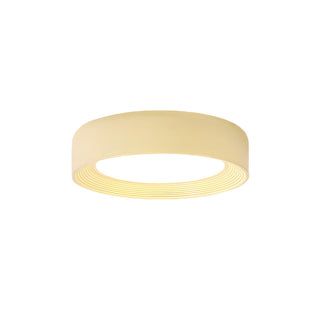Round yellow LED ceiling lamp kids – creamy soft glow