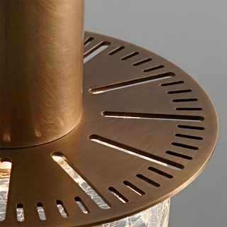 Suspension moderne en verre – Lampe suspendue à double tête avec design texturé