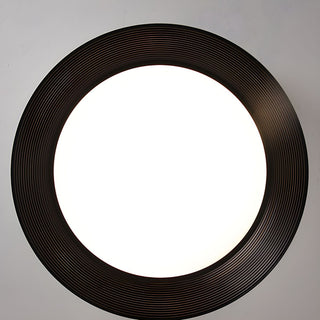Modern LED Ceiling Lamp - Flush Mount Black Metal Light for Living Room