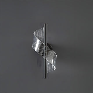 Acrylic shade wall lamp close-up — modern indoor warm glow