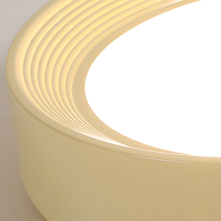 Creamy yellow kids ceiling light round – LED warm ambient
