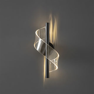 Modern indoor acrylic shade wall sconce — warm glow lamp