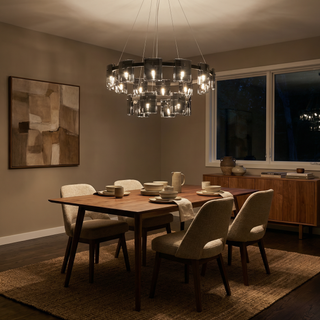Modern Glass Pendant Light – Square Pendant Light with Clear Glass Shade & Iron Frame