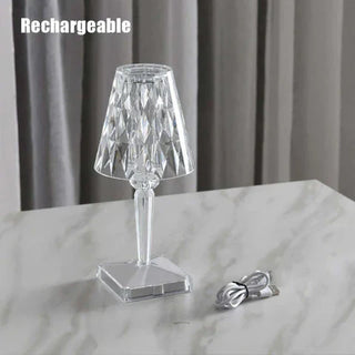 K9 LED crystal table lamp — modern elegant warm