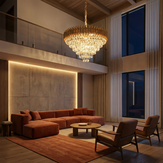 Orchid Chandelier – Luxury Pendant Light with Sparkling Tassels & Warm LED Lighting